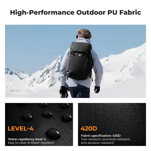 K&F Concept Star Wander 40L Camera Backpack (Black)