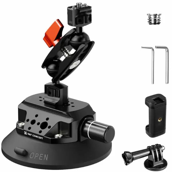 K&F Concept Suction Cup Mount with Magic Arm (4.5″)