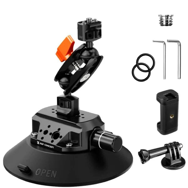 K&F Concept Suction Cup Mount with Magic Arm (6″)