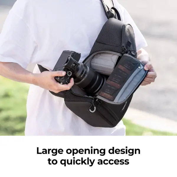 K&F Concept Slim Shooter 10L Camera Sling Bag (Black)