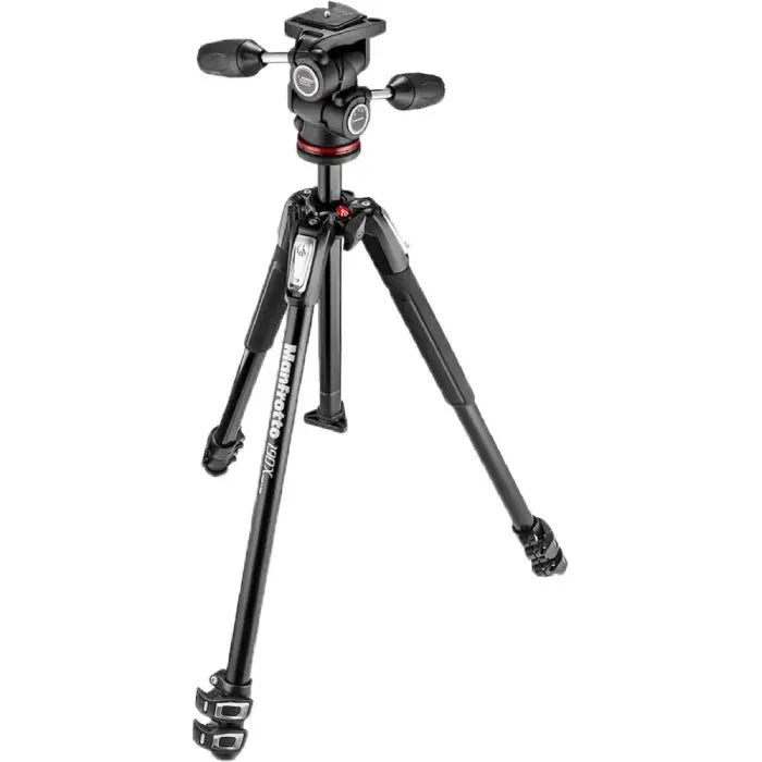 Manfrotto MK190X3-3W1 Aluminum Tripod with 804 MK II 3-Way Pan/Tilt Head