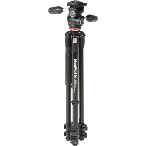 Manfrotto MK290XTA3-3W 290 Xtra Aluminium 3-Section Tripod with 3-Way Head