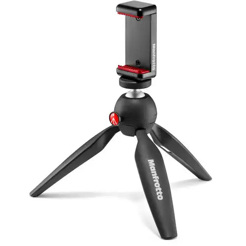 Manfrotto MKPIXICLMII-BK Pixi Mini Tripod with Smartphone Clamp