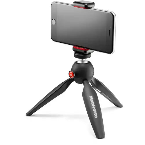 Manfrotto MKPIXICLMII-BK Pixi Mini Tripod with Smartphone Clamp