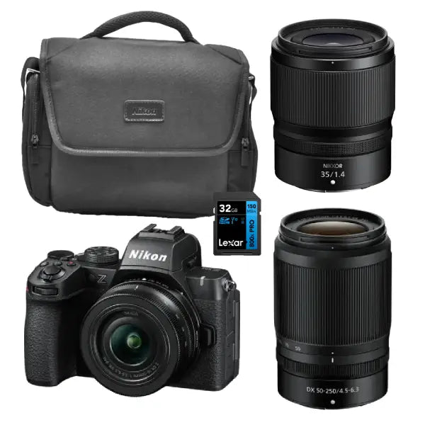 Nikon Z50 II Mirrorless Camera (Triple Lens Kit)