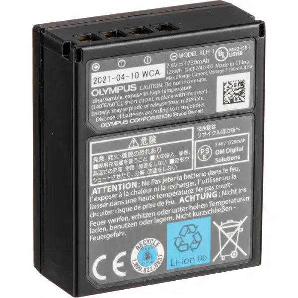 Olympus BLH-1 Lithium-Ion Battery Pack (7.4V, 1720mAh)