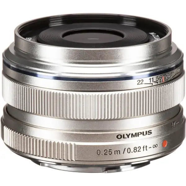 Olympus M.Zuiko Digital 17mm f/1.8 Lens (Silver)