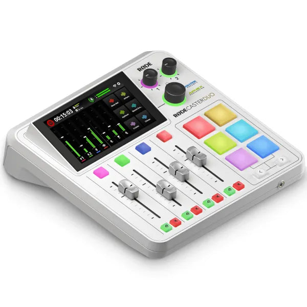 RODE RODECaster Duo Integrated Audio Production Studio (White)