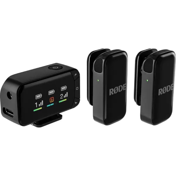 RODE Wireless Micro 2-Person Ultracompact Wireless Microphone Pro System for Cameras and Mobile Devices (2.4 GHz)