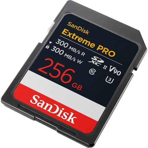 SanDisk 256GB Extreme PRO UHS-II SDXC Memory Card (300MB/s)