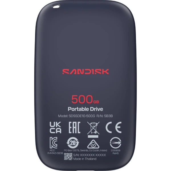 Sandisk 500GB Gen 2 Portable Solid State Drive (600MB/s)