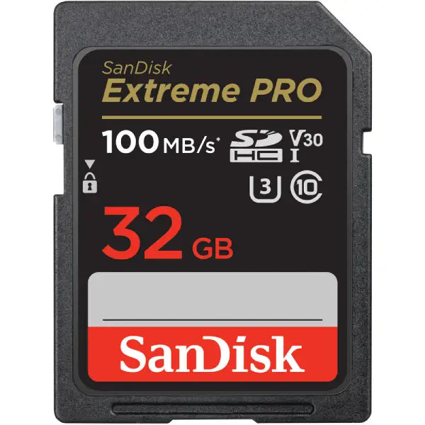 SanDisk 32GB Extreme PRO UHS-I SDHC Memory Card (100MB/s)