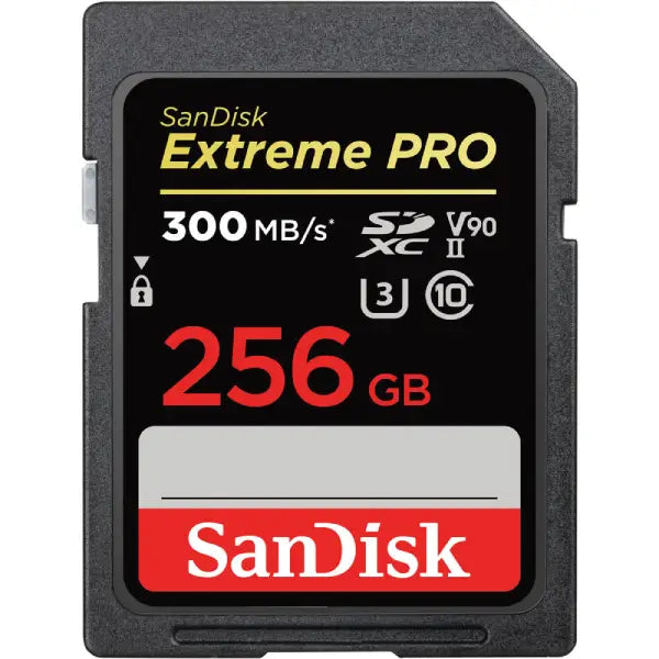 SanDisk 256GB Extreme PRO UHS-II SDXC Memory Card (300MB/s)