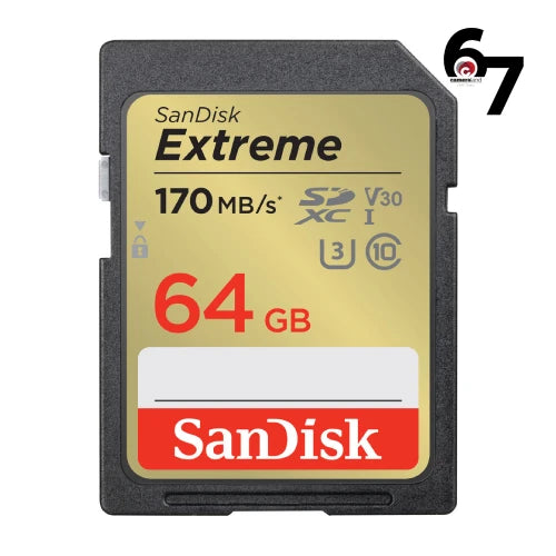 SanDisk 64GB Extreme UHS-I SDXC Memory Card (170MB/s)