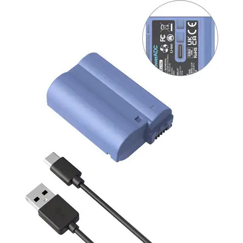 SmallRig EN-EL15c USB-C Rechargeable Battery (2400mAh, Blue)