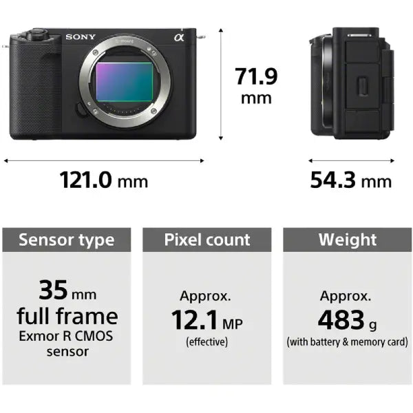 Sony Alpha ZV-E1 Mirrorless Camera Body (Black)