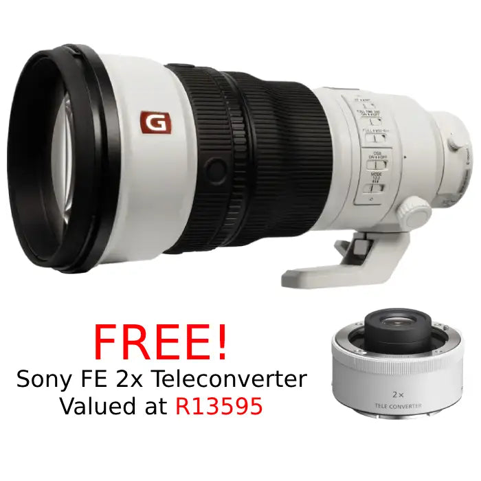 Sony FE 300mm f/2.8 GM OSS Lens with FREE Sony FE 2x Teleconverter (Valued at R13595)