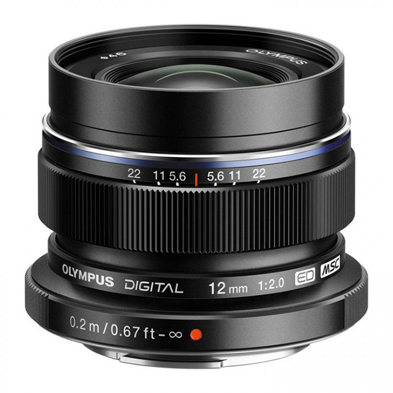 Olympus M.Zuiko Digital ED 12mm f/2 Lens (Black)